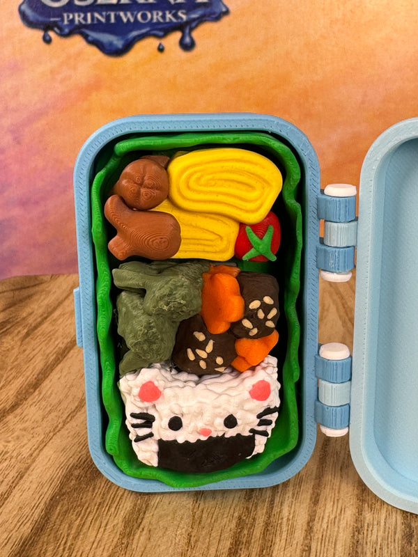 Alternate view of the 3D printed Bento box clicker