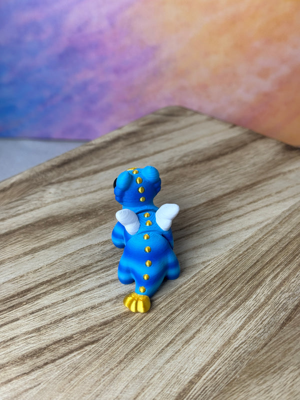 Articulated baby celestial dragon shown from an alternate angle