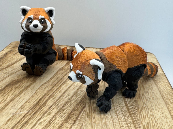 Red panda collectible shown from an alternate angle