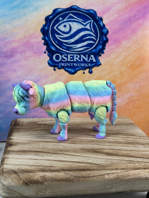 Highland cow animal figure shown from an alternate angle
