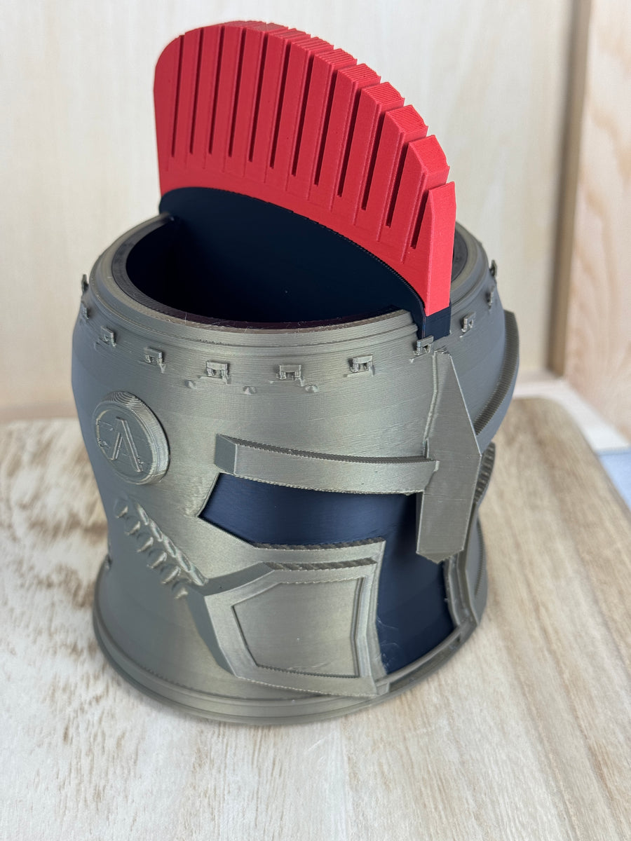 Spartan Helmet Pen & Pencil Holder by Oserna3D