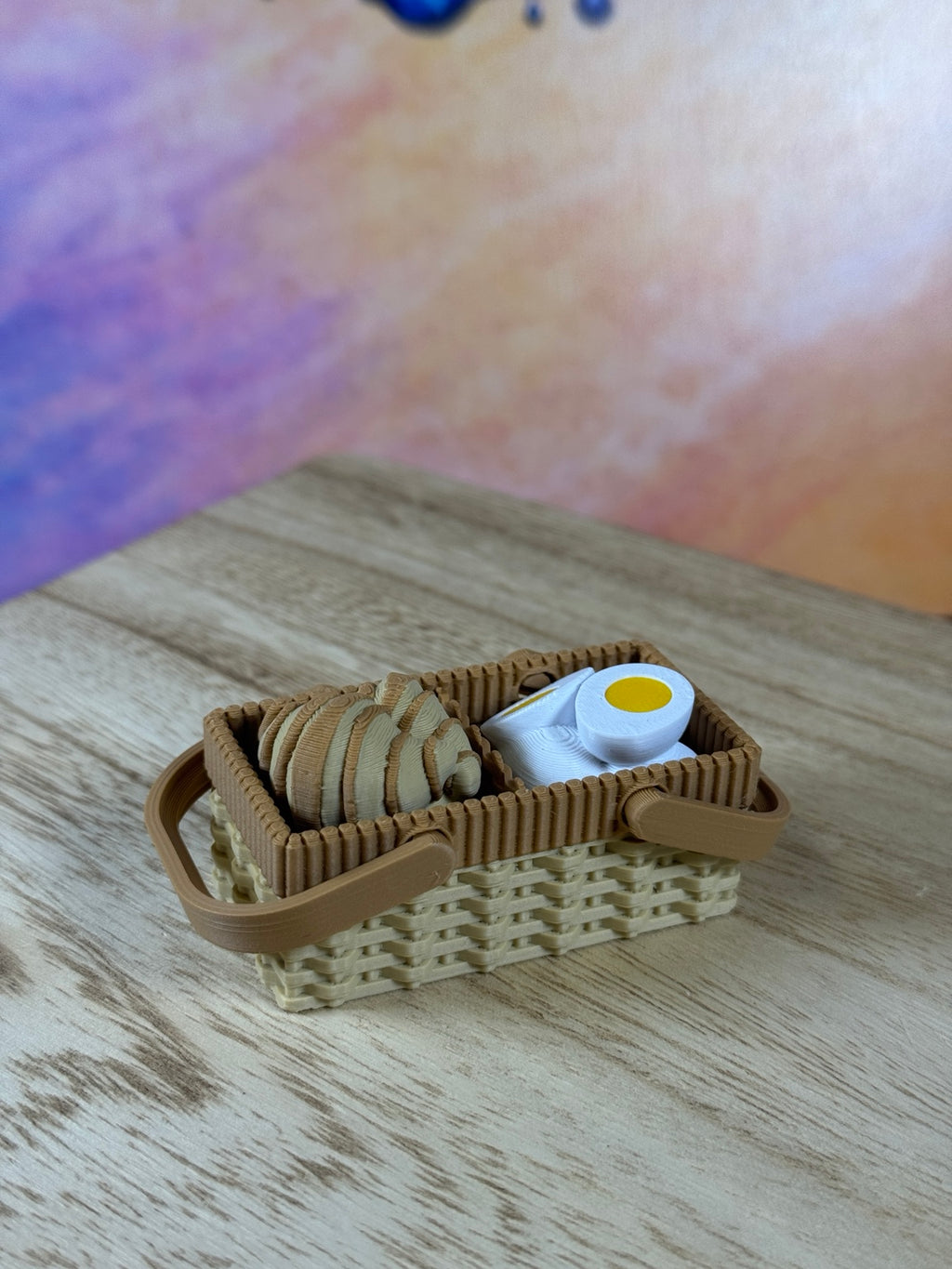 Croissant & Egg Picnic Basket Multi-Clicker