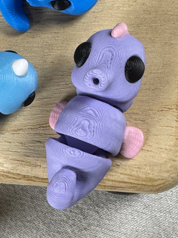 Mini Flexi Lavender Seahorse
