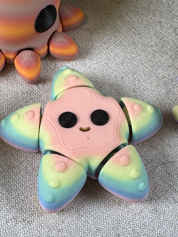 Mini Flexi Rainbow Starfish